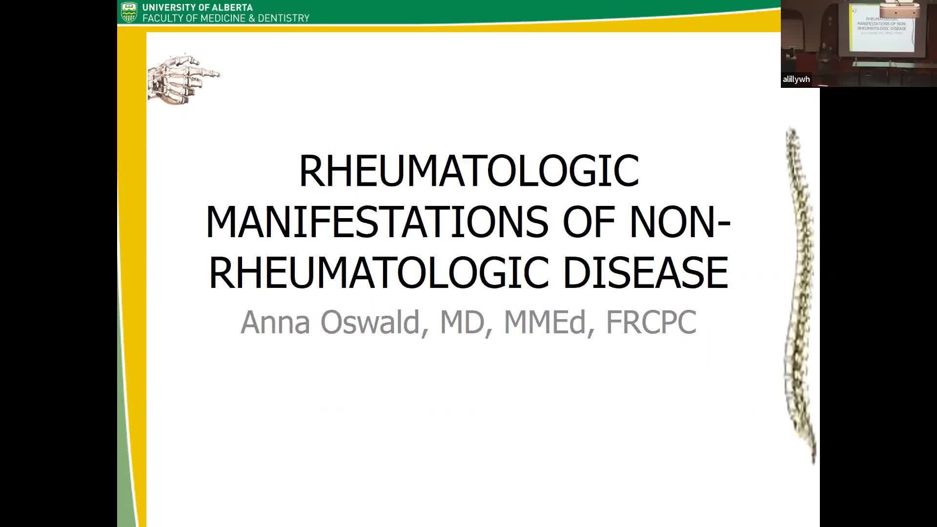 MSK - Manifestation of Systemic Disease - AIWMU | Lumina Media Player